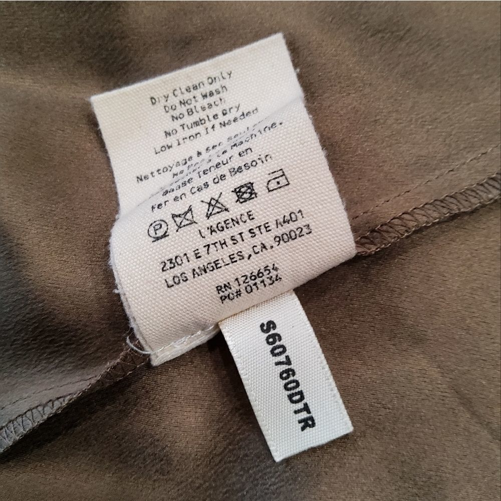 L'AGENCE Silk Mini Dress Size SP - Picture 8 of 16